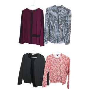 Women's Small 4 6 Tops Shirts Blouses Sweaters Wholesale Bulk Lot of 4 S